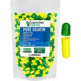 XPRS Nutra Size 2 Empty Capsules - 500 Count Colored Empty Gelatin Capsules - Capsules Express Empty Pill Capsules - DIY Supplement Capsule - Color Gel Caps (Green and Yellow)