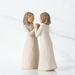 Willow Tree Sisters By Heart, Sculpted Hand-painted Figure Resin in Brown | 5.5 H x 6.5 W x 3 D in | Wayfair 26023