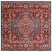 Blue Square 6'7" Area Rug - World Menagerie Kurtz Oriental Machine Made Power Loom Polypropylene Area Rug in Red/Polypropylene | Wayfair