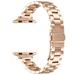 FIEWESEY Metal Band Compatible with Apple Watch 38mm 40mm 41mm Suitable for Women Men Stainless Steel Strap Wristband Bracelet Compatible with Series SE/9/8/7/6/5/4/3/2/1(Rose Gold 38/40/41mm)