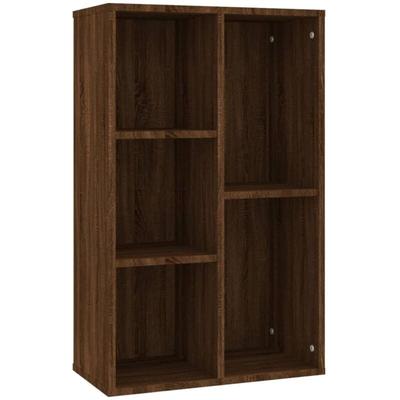 Bücherregal/Sideboard Braun Eiche 50x25x80 cm Holzwerkstoff Vidaxl