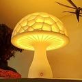 Boluotou Night Light for Kids Baby 3D Print Mushroom Night Lamp 16 Adjustable Colors Led Night with Remote Control Nightlight for Childrens Bedroom Bedside Room Decor Gifts