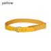 Decoration Casual Outdoor Sports Belt Children Waiststrap Elastic WaistBelt Waistband Baseball Belt YELLOW