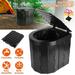 Portable Toilet for Camping Travel iMounTEK Folding Portable Potty Car/Boat/Hiking/Long Trips/Beach with 1 Roll Garbage Bag
