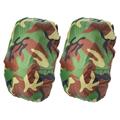 Uxcell 30-40L Waterproof Rucksack Cover 2 Pack Backpack Rain Cover M Green Camo