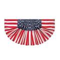 Caitzr American Flag 4th of July Pleated Fan Flags Bunting Flag Stars and Stripes Flag