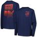 Youth Navy Team USA On the Map Long Sleeve T-Shirt