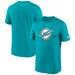 Men's Nike Aqua Miami Dolphins Legend Logo Performance T-Shirt