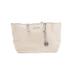 MICHAEL Michael Kors Leather Tote Bag: Pebbled Ivory Print Bags