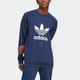 Sweatshirt ADIDAS ORIGINALS "ADICOLOR CLASSICS TREFOIL" Gr. XS, blau (night indigo) Herren Sweatshirts