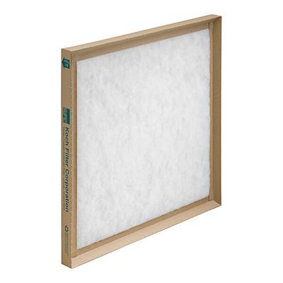 Koch Filter 16" x 20" x 1" Industrial Commercial Disposable Fiberglass Panel Air Filter 274-160-200 - 12/Case