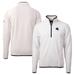 Men's Cutter & Buck White Houston Texans Helmet Cascade Eco Sherpa Fleece Quarter-Zip Pullover Jacket