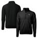 Men's Cutter & Buck Black Tampa Bay Buccaneers Helmet Cascade Eco Sherpa Fleece Quarter-Zip Pullover Jacket