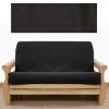 Solid Black Futon Cover 400 Full