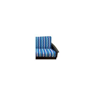 Panama Wave Azure Futon Cover 437 Queen 5pc Pillow set
