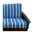 Panama Wave Azure Futon Cover 437 Full 5pc Pillow set