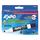 EXPO 80074 Low Odor Dry Erase Markers, Chisel Tip, Basic Assorted, 4/Set