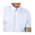 Ben Sherman Mens Short Sleeve Oxford Shirt in Blue Cotton - Size Large