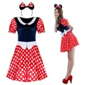 Disney-Robe Minnie Mouse pour filles vêtements de dessin animé pour adultes bande de sauna