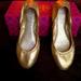 Tory Burch Shoes | Guc Tory Burch Size 9 Gold Ballet Flats | Color: Gold | Size: 9