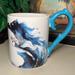 Disney Dining | Frozen 2 Disney Elsa Sculpted Licensed Ceramic 14 Oz Mug | Color: Blue/White | Size: 14oz
