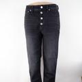 J. Crew Jeans | J. Crew 9" Billie Demi Boot Crop Jean Raw Hem (28 X 26) Women's Denim Jeans | Color: Black | Size: 28