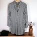 J. Crew Dresses | J. Crew Blue And White Gingham Plaid Long Sleeve Button Up Shirt Dress Size M | Color: Blue/White | Size: M