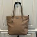 Nine West Bags | Like New! Nine West Khaki Color Faux Leather Bag | Color: Black/Tan | Size: 13 In T X 16.5 Across X 5 W