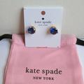 Kate Spade Jewelry | Kate Spade "Rise And Shine" Navy Blue Stud Earrings | Color: Blue | Size: Os