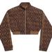 Adidas Jackets & Coats | Adidas Ivy Park Crop Monogram Track Jacket | Color: Brown | Size: M