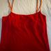 J. Crew Tops | J. Crew Women's Camisole Top Size L Large Red With Print Straps | Color: Orange/Red | Size: L