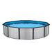 Blue Wave Products Savannah 52-in Deep Hybrid Pool Package w/ 8-in Top Rail Steel in Black/Gray/White | 52 H x 216 W x 216 D in | Wayfair NB19917