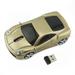 PloutoRich 2.4GHz Wireless Mouse Cool Sports Car Mouse Optical Computer Mouse Ergonomic Car Mice with USB Receiver Wireless Car Shape Mouse for PC Laptop Computer Gold