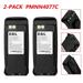 EBL 2-Pack 2500mAh 7.4V Li-ion Two Way Radio Battery for Motorola XPR 6100 XPR6300 XPR6350 XPR6380 XPR6500 PMNN4077 XPR6550 XPR6580