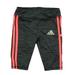 Pre-owned Adidas Girls Grey | Orange Leggings size: 12 Months