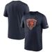 Men's Nike Navy Chicago Bears Legend Logo Performance T-Shirt