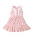 Holiday Savings Deals! Kukoosong Summer Toddler Girls Casual Dresses Toddler Kids Baby Girl Clothes Lace Ribbed Sleeveless Bowtie Princess One-Piece Dress Pink 4-5 Years