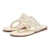 Pantolette LASCANA, Damen, Gr. 39, beige, Obermaterial: 100% Textilmaterial. Futter: 100% Textilmaterial. Decksohle: 100% Textilmaterial. Laufsohle: 100% Synthetik, unifarben, modisch, Schuhe, Mule, Sandale, offener Schuh, Zehentrenner, trendige...