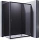 ELEGANT 1000x700mm Black Shower Door Shower Enclosure 8mm Easy Clean Glass Shower Cubicle Door with Side Panel for Bathroom Wet Room