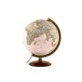 Tecnodidattica – National Geographic Edge Executive Globe | Illuminated | Base in beechwood and metallic meridian |Political and physical map by National Geographic | Text in English | 30cm Diameter