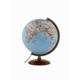 National Geographic Edge Classic Globe | Illuminated | Base in beechwood and metallic meridian |Political and physical map by National Geographic | Text in English | 30cm Diameter