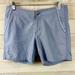 Columbia Shorts | Columbia Sportswear Shorts Blue Cotton Chino Women's Mid Rise Size 6 Pockets Euc | Color: Blue | Size: 6