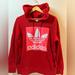 Adidas Tops | Adidas Red Hoodie | Color: Red | Size: M