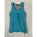 Athleta Tops | Athleta Tank Top Womens Xs Blue Sleeveless Scoop Neck Racerback Running Shirt | Color: Blue/Green | Size: Xs