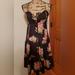 American Eagle Outfitters Dresses | American Eagle Outfitters Black Floral Sundress Racerback Women's Size 6 | Color: Black | Size: 6