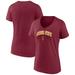 Women's Fanatics Branded Maroon Arizona State Sun Devils Evergreen Campus V-Neck T-Shirt