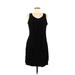 Calvin Klein Casual Dress - Sheath: Black Solid Dresses - Women's Size 6