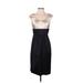 Maggy L Casual Dress - Sheath Scoop Neck Sleeveless: Black Print Dresses - Women's Size 6