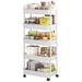 Fish hunter Multipurpose Utility Cart Metal in White | 54.7 H x 16.1 W x 11.8 D in | Wayfair ddllB0B3WRDWPW