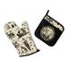 Ukonic Disney The Nightmare Before Christmas Oven Mitt & Pot Holder Kitchen Set Cotton in Black/White | Wayfair 17703